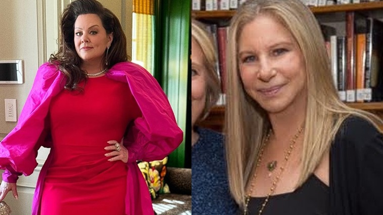 Melissa McCarthy e Barbra Streisand - Foto: Reprodução / Instagram @melissamccarthy @barbrastreisand