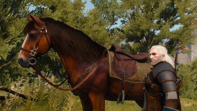 Gamer descobre que Geralt pode morrer com coice do próprio cavalo em The Witcher 3