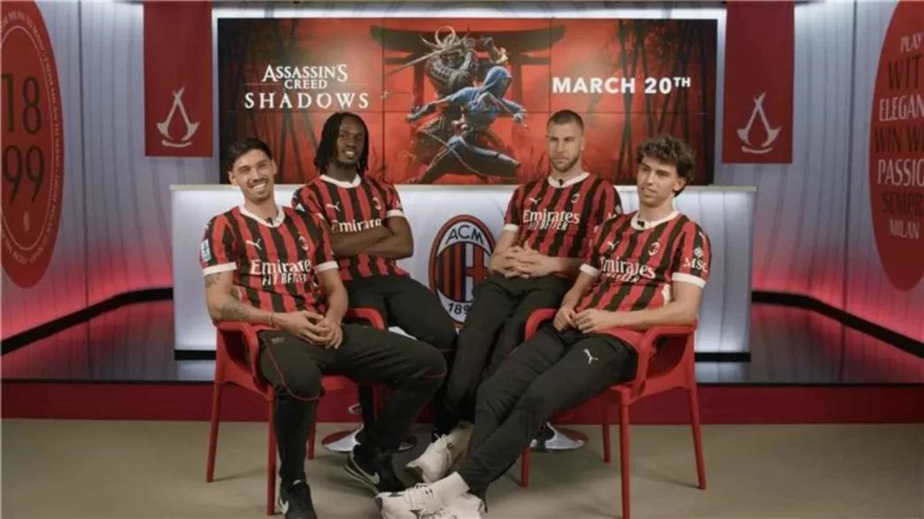 Jogadores do AC Milan testam Assassin’s Creed Shadows antes do lançamento mundial