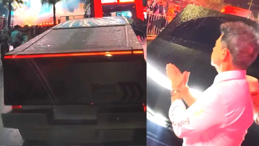 Zezé Di Camargo chega a Barretos com Tesla Cybertruck de R$ 1,6 milhão