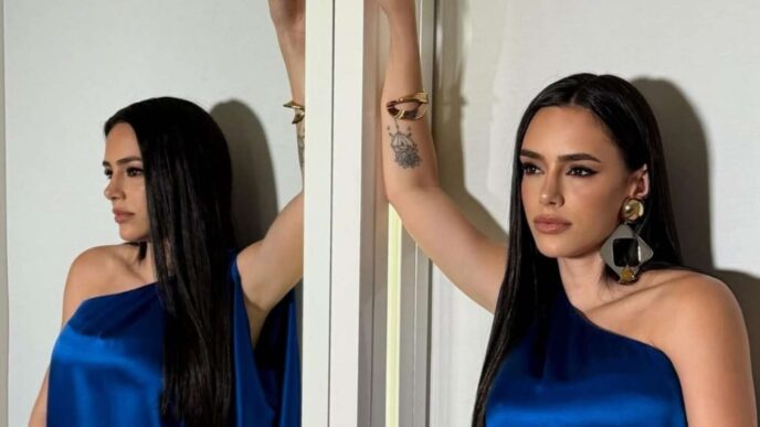Bruna Biancardi, esposa de Neymar, usa look de grife de mais de R$ 33 mil